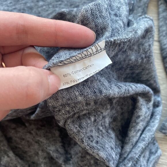 Henley Grey Long Sleeved Shirt - Picture 6 of 7